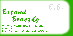 botond broczky business card